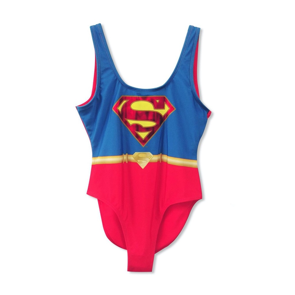 Cosplay Marvel Superman Swimsuit Supergirl Swimsuit XL